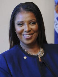 headshot of Attorney General Letitia James