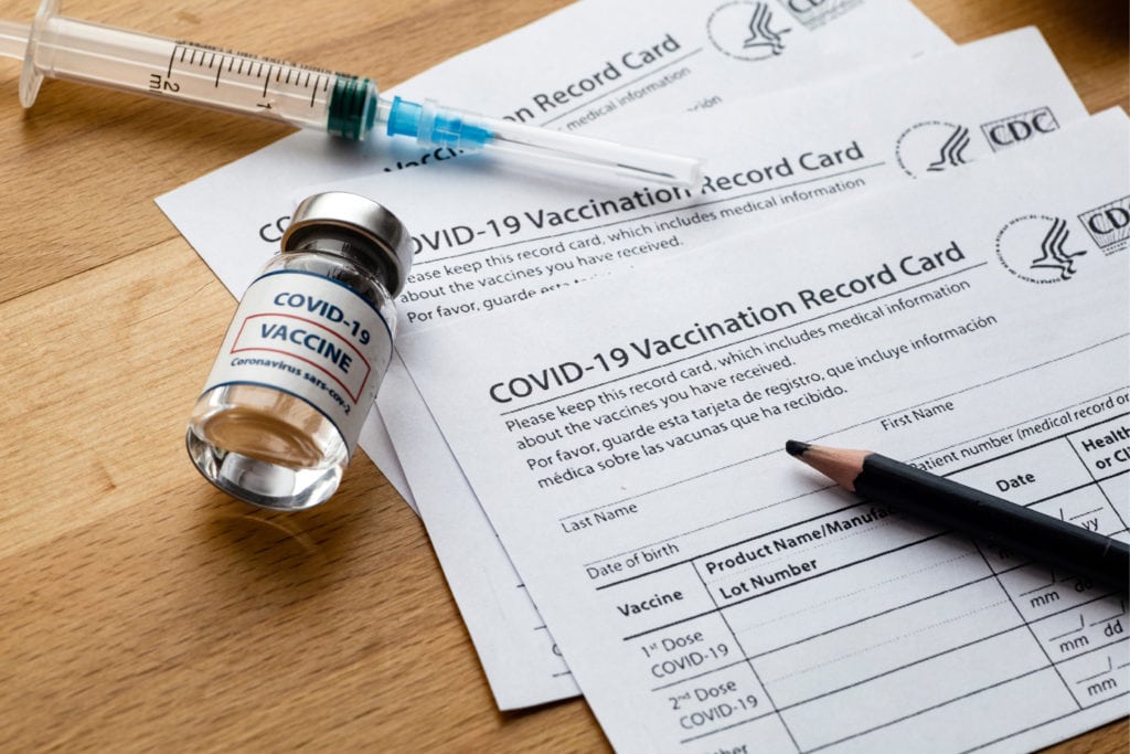 COVID-19 vaccine cards