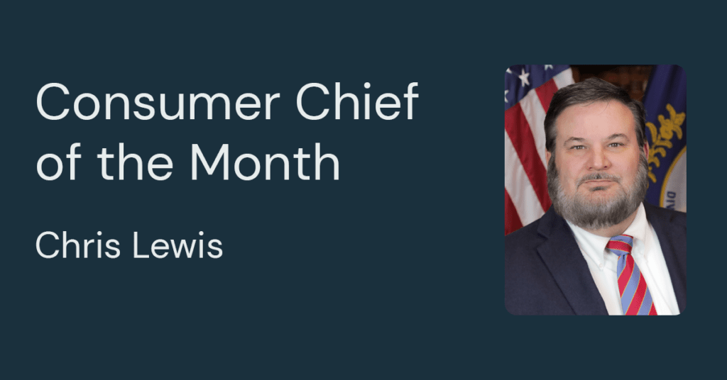 consumer chief of the month chris lewis