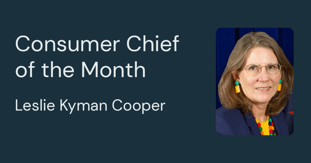 consumer chief of the month, leslie cooper