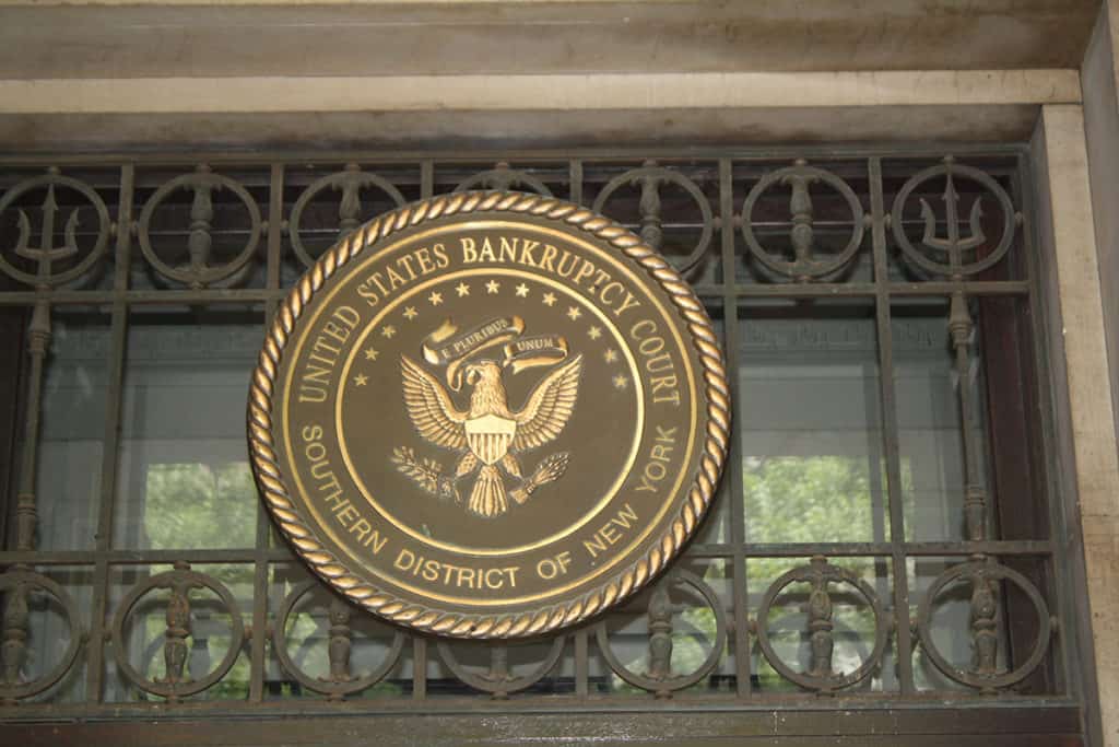 Bankruptcy court sign