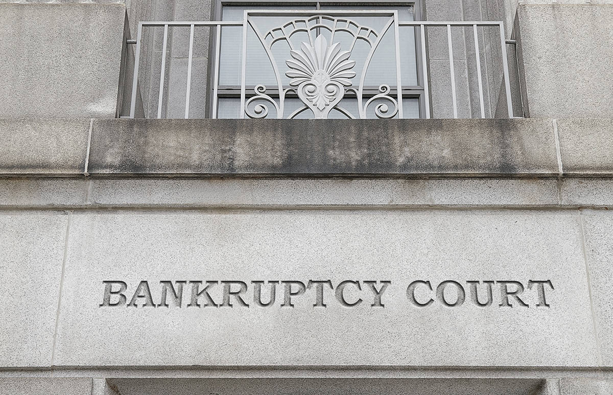 Bankruptcy court sign