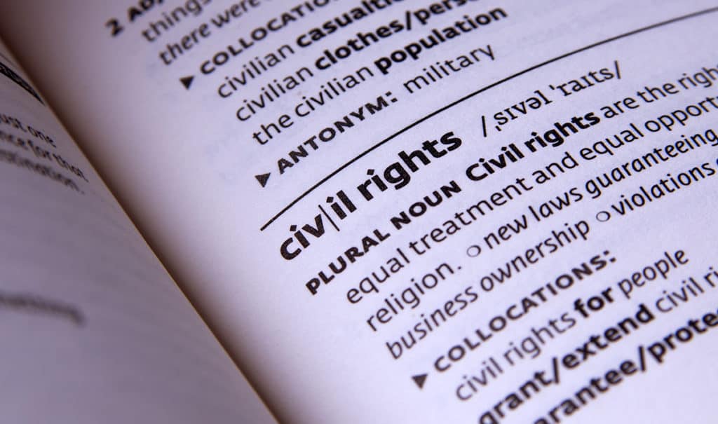 Civil rights definition in dictionary