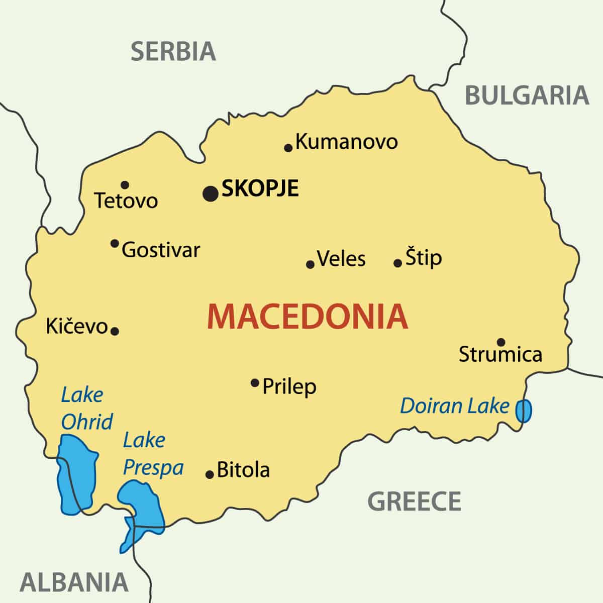 Скопье карта города