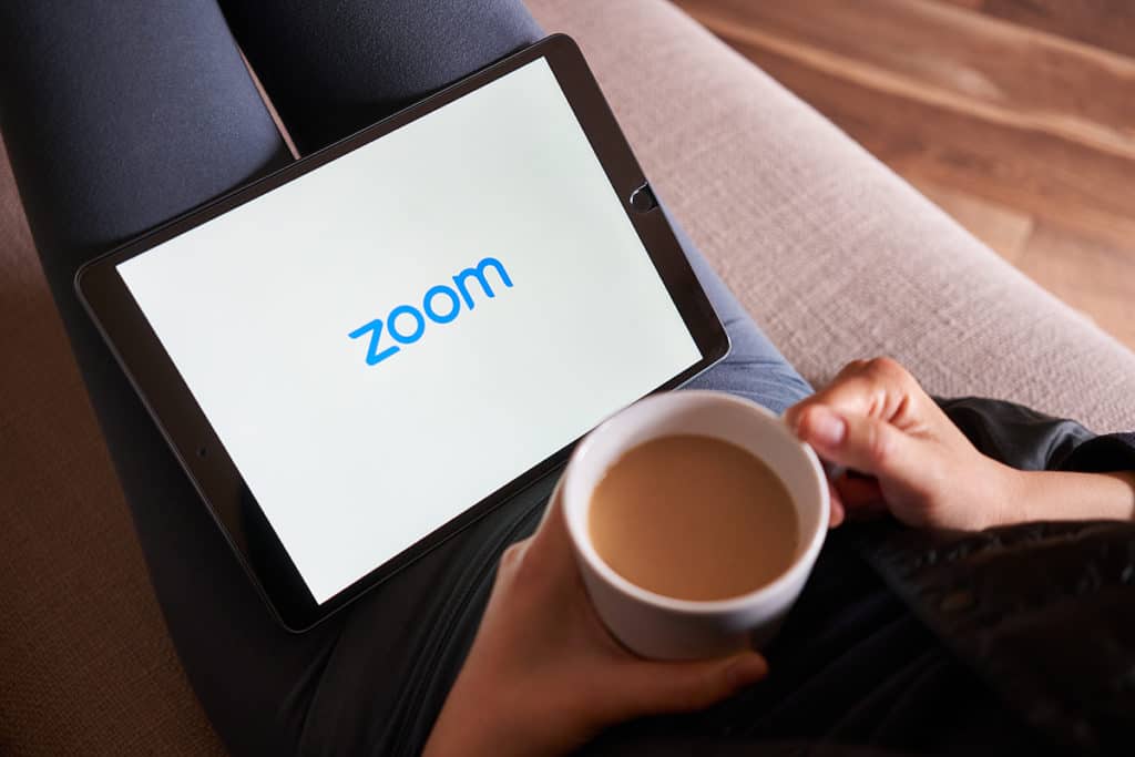 Zoom on tablet