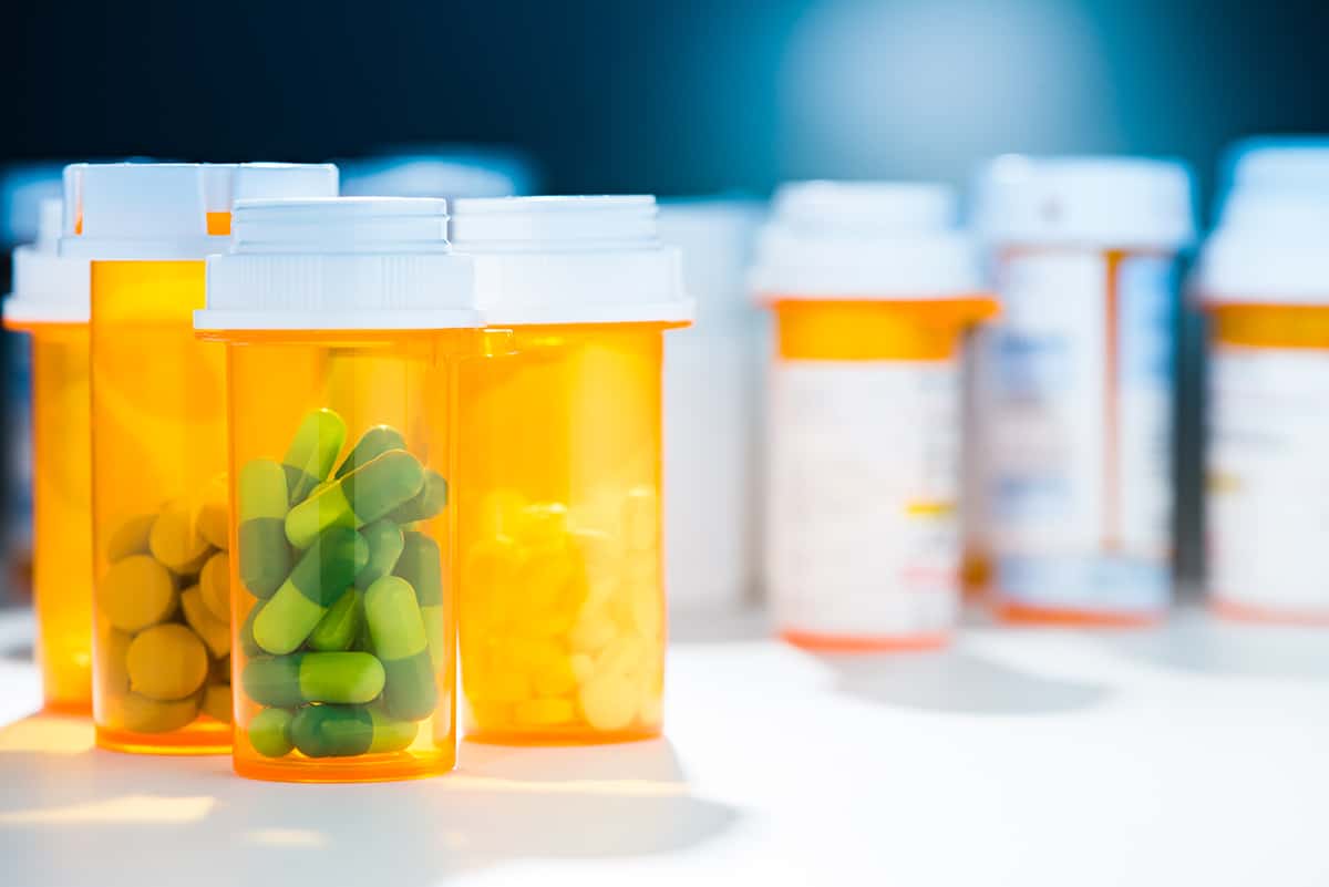 prescription opioid bottles